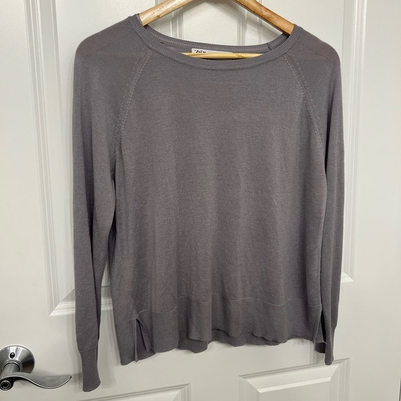 Zara Purple Long Sleeve Top - Picture 2 of 5